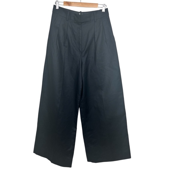 BANANA REPUBLIC Cruise Wide-Leg Pants Black 8 Regular Women’s - Picture 5 of 11